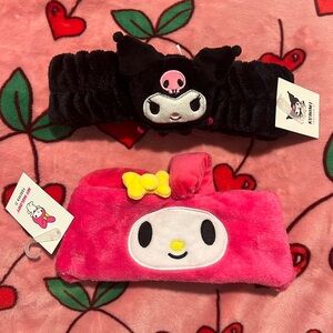 Hello kitty +forever21 My melody and kuromi headwrap.